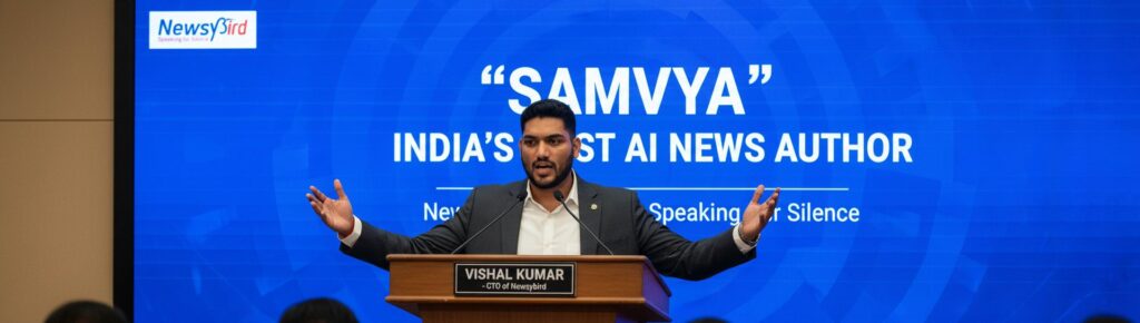 Samvya, India's First AI News Author.